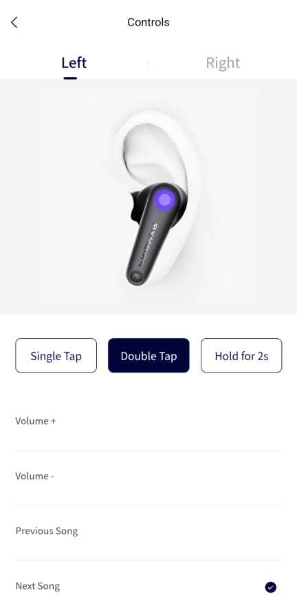 アプリでの操作設定